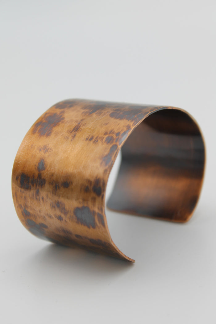 2" Gladiator Copper Cuff - (Oxidized)