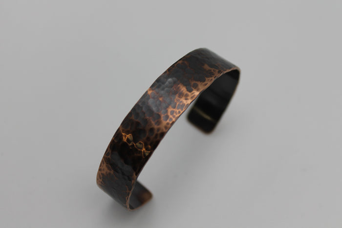 1/2" Gladiator Copper Cuff (Oxidized)
