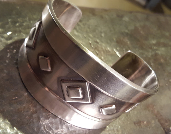 Lg. Sterling Silver Mens Cuff