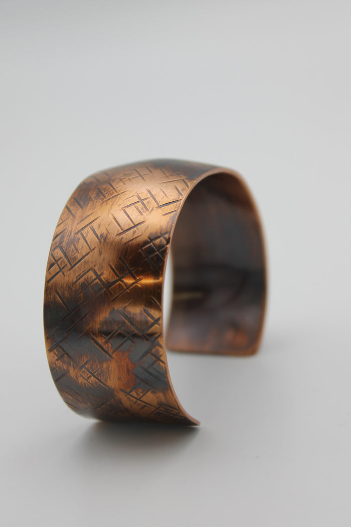 1/2" Nile River Copper Cuff (Oxidized)