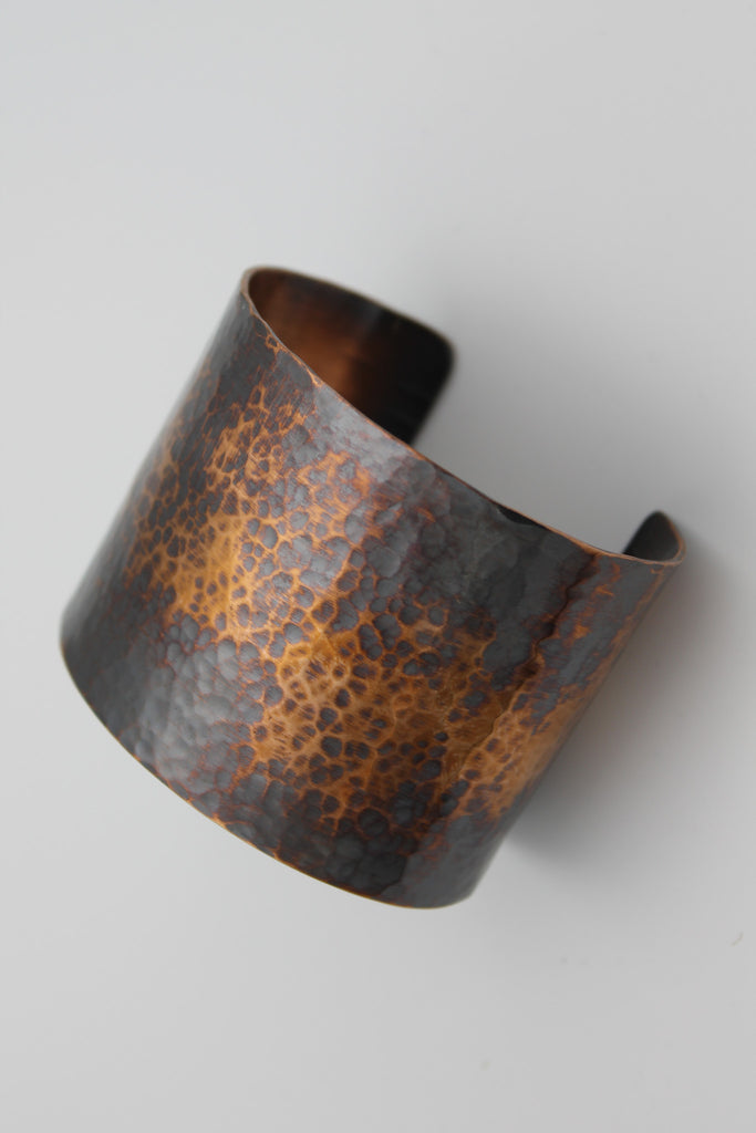2" Egyptian Queen Copper Cuff - (Oxidized)