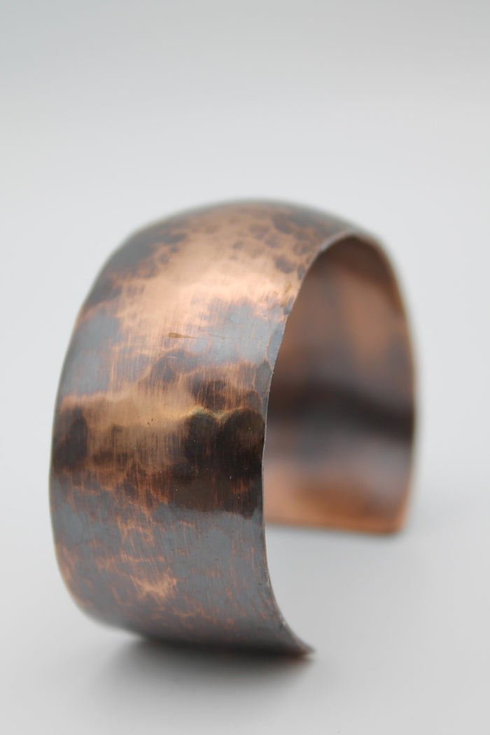 1" Gladiator Copper Cuff - (Oxidized)