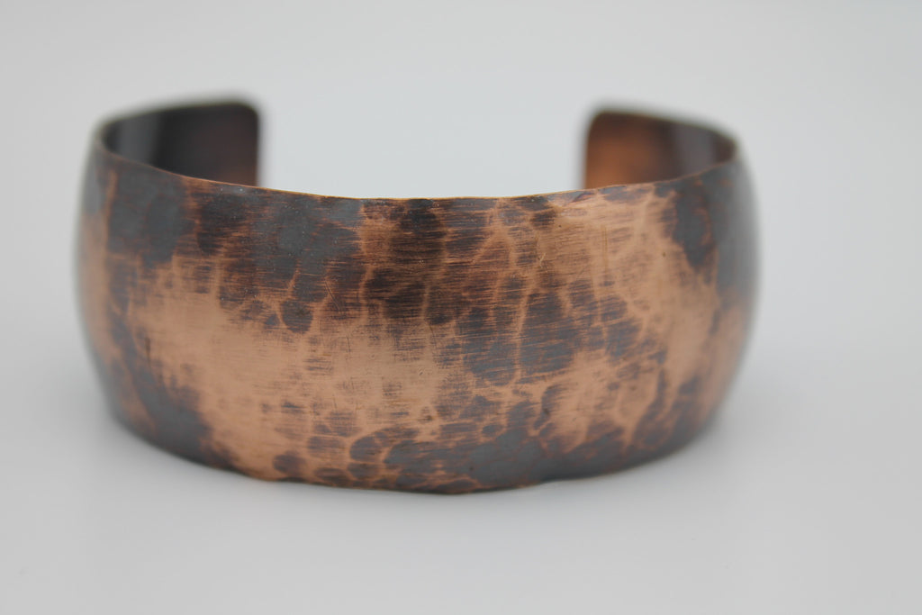1" Gladiator Copper Cuff - (Oxidized)