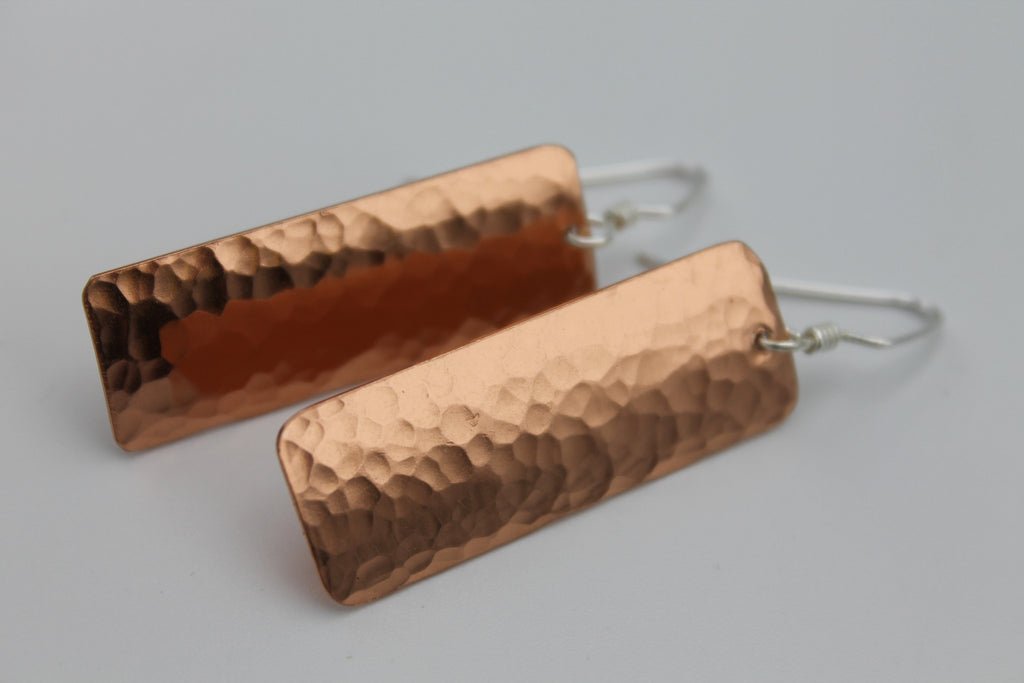 Egyptian Queen Long Copper Earrings (Shiny)