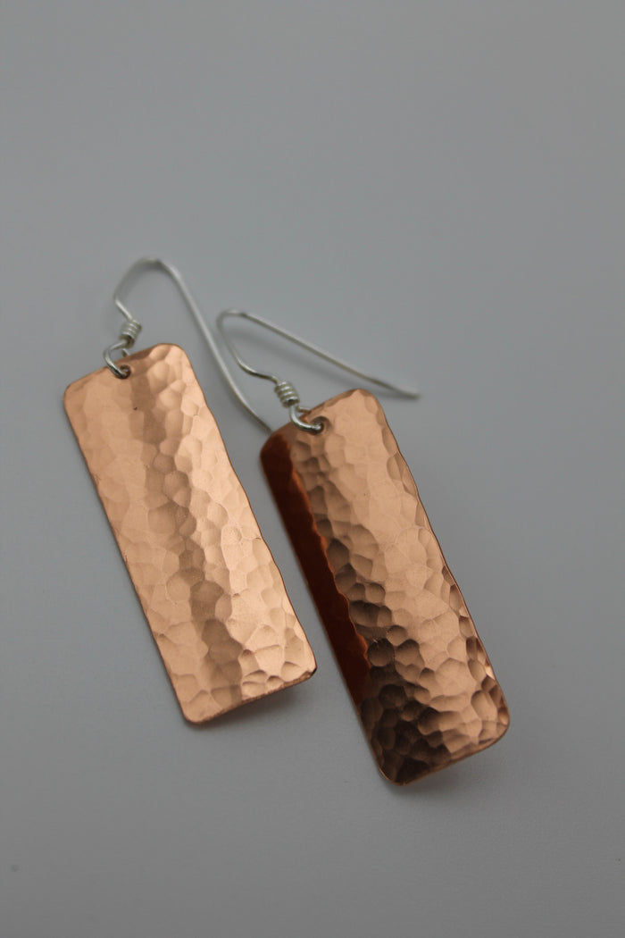 Egyptian Queen Long Copper Earrings (Shiny)